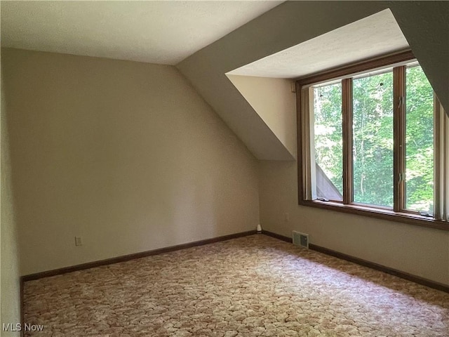 5450 King Graves Rd, Vienna, OH 44473 - bonus room featuring carpet floors and vaulted ceiling