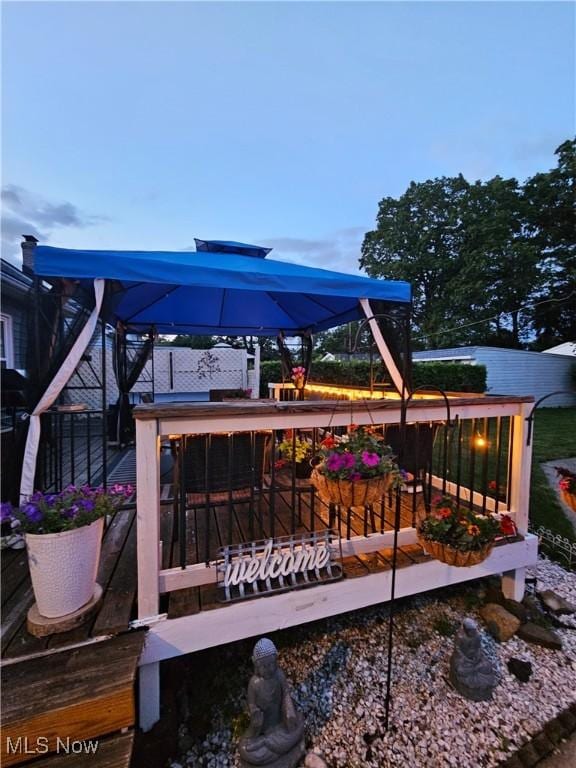 5711 W 54th St, Parma, OH 44129 - view of wooden terrace