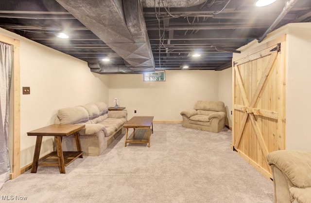 201 Noble St W, East Canton, OH 44730 - carpeted living area with baseboards