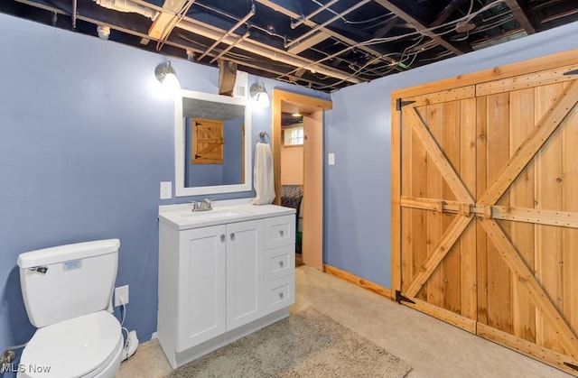 201 Noble St W, East Canton, OH 44730 - half bath featuring vanity and toilet