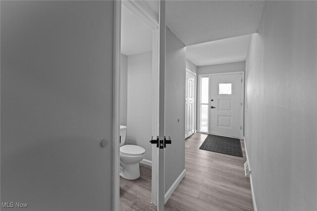 1303 E Dartmoor Ave, Seven Hills, OH 44131 - entryway featuring wood finished floors and baseboards