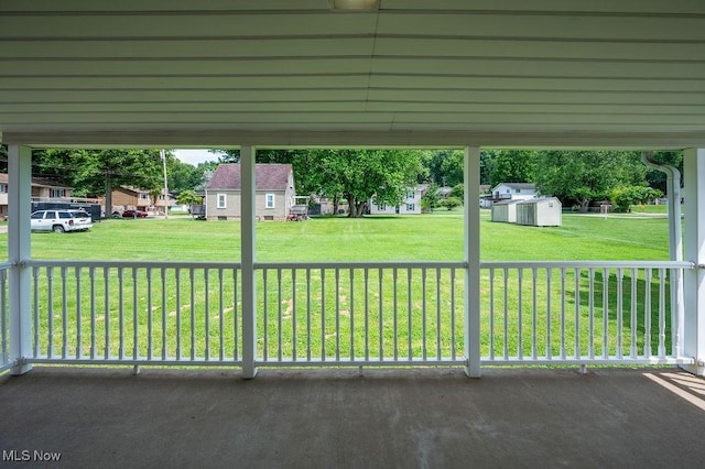 1320 21st St, Vienna, WV 26105 - view of patio with a shed