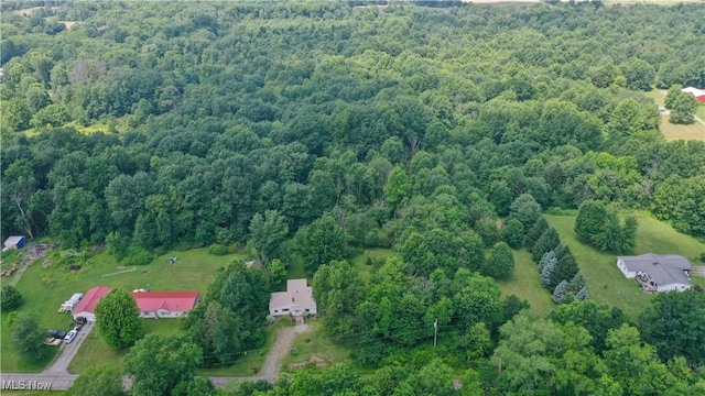 8756 Cook Rd, Salem, OH 44460 - aerial overview of property's location with a heavily wooded area