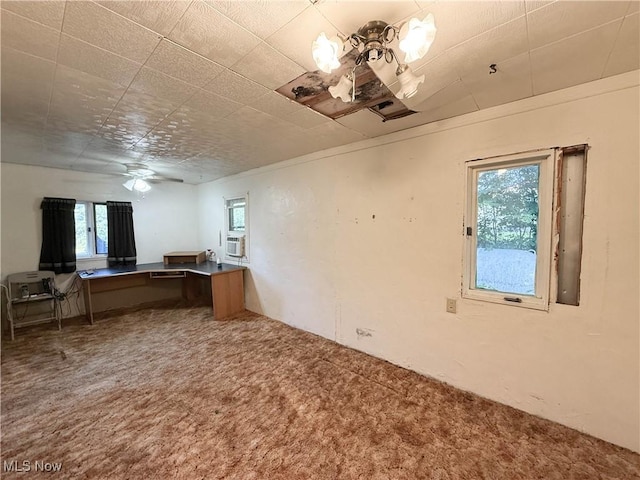 8756 Cook Rd, Salem, OH 44460 - unfurnished office with carpet floors and a ceiling fan