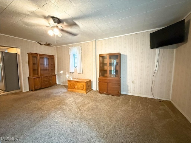 8756 Cook Rd, Salem, OH 44460 - unfurnished bedroom with carpet floors and a ceiling fan