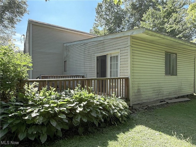 8756 Cook Rd, Salem, OH 44460 - view of property exterior featuring a wooden deck