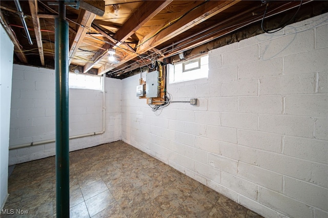 5132 Chestnut Hill Dr, Willoughby, OH 44094 - below grade area featuring electric panel and plenty of natural light