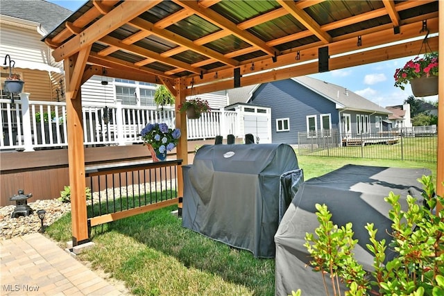 257 Country Club Dr SE, Warren, OH 44484 - view of patio / terrace with area for grilling and a deck