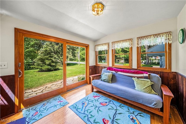 3988 Lake Rd, Conneaut, OH 44030 - sunroom / solarium featuring lofted ceiling