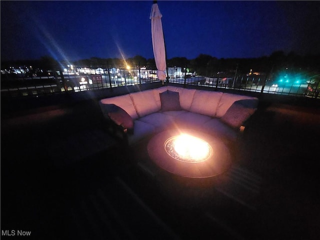7482 Center St Unit 5, Mentor, OH 44060 - view of patio at twilight