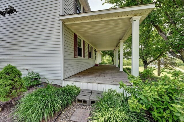 48846 Cain Ridge Rd, Clarington, OH 43915 - view of wooden porch