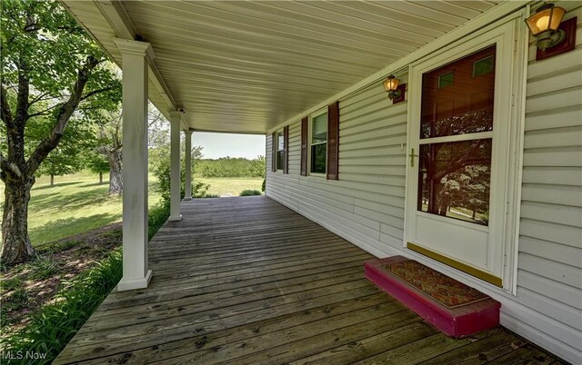 48846 Cain Ridge Rd, Clarington, OH 43915 - view of porch