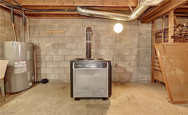 48846 Cain Ridge Rd, Clarington, OH 43915 - unfinished below grade area featuring water heater