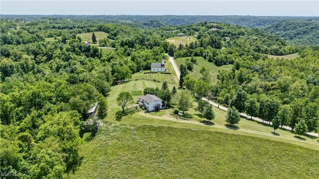 48846 Cain Ridge Rd, Clarington, OH 43915 - overview of rural landscape featuring a heavily wooded area