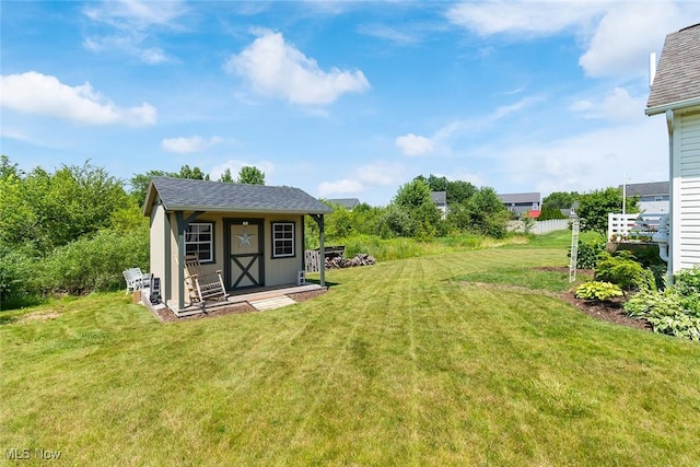 4568 Woodstone Ave NW, Massillon, OH 44647 - view of green lawn with a shed