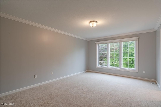 3925 Waterford Ct, Orange, OH 44122 - spare room featuring ornamental molding and light carpet