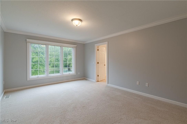 3925 Waterford Ct, Orange, OH 44122 - spare room with crown molding and light carpet