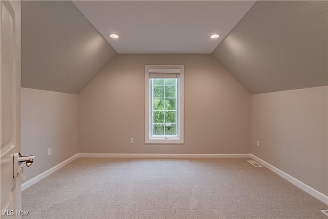 3925 Waterford Ct, Orange, OH 44122 - bonus room featuring lofted ceiling, carpet flooring, and recessed lighting