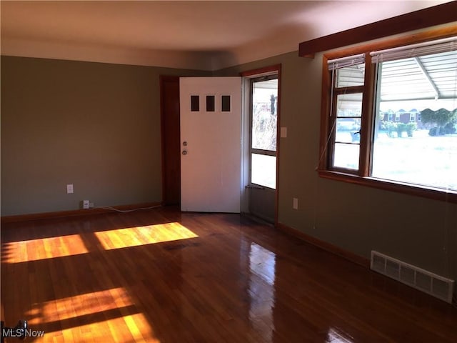 5785 Fitch Rd, North Olmsted, OH 44070 - entrance foyer with wood finished floors and baseboards