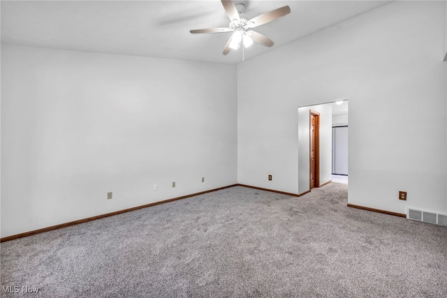 3578 County Line Rd, Madison, OH 44057 - spare room with carpet flooring and ceiling fan
