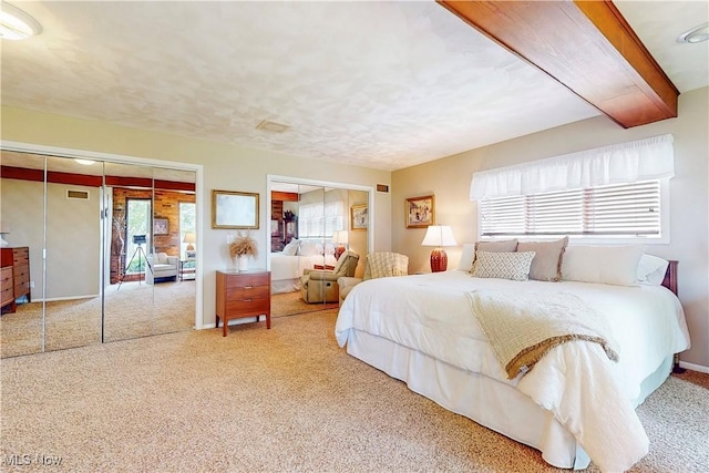 6803 County Road 22a, Bloomingdale, OH 43910 - bedroom with multiple closets and carpet floors