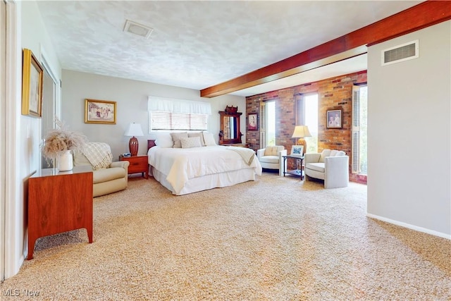 6803 County Road 22a, Bloomingdale, OH 43910 - bedroom featuring beam ceiling and carpet floors