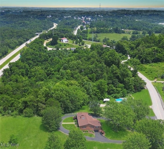 6803 County Road 22a, Bloomingdale, OH 43910 - aerial view of property's location with a forest