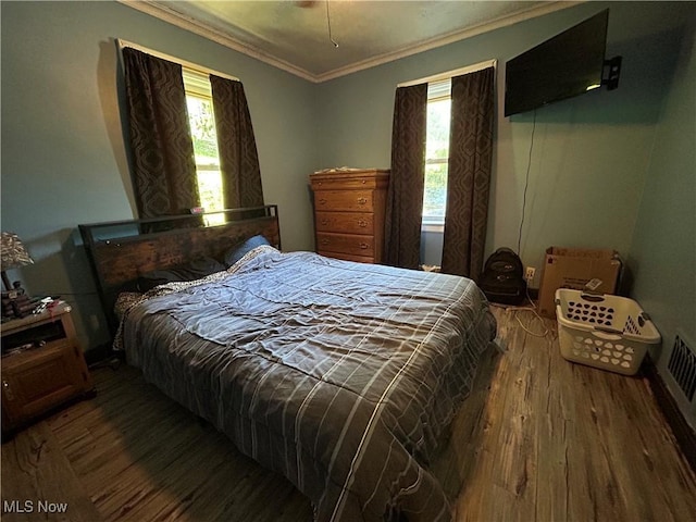 73 High St, Clay, WV 25043 - bedroom featuring wood finished floors and crown molding