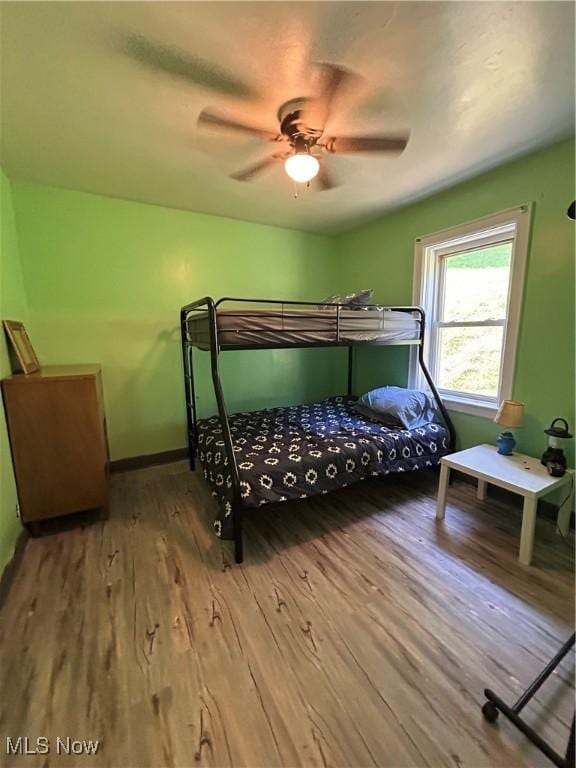 73 High St, Clay, WV 25043 - bedroom featuring wood finished floors and a ceiling fan