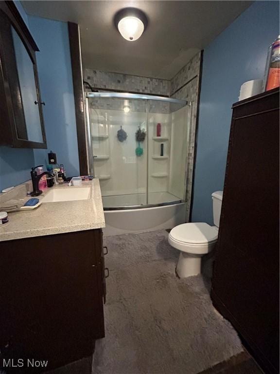 73 High St, Clay, WV 25043 - full bathroom with vanity and bath / shower combo with glass door