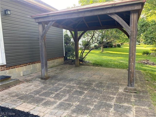 13781 Rustic Dr, North Royalton, OH 44133 - view of patio with a gazebo