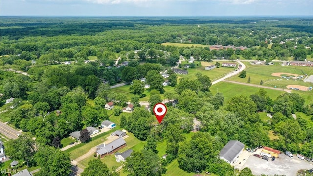 9009 Oak Ct, Windham, OH 44288 - drone / aerial view of a heavily wooded area