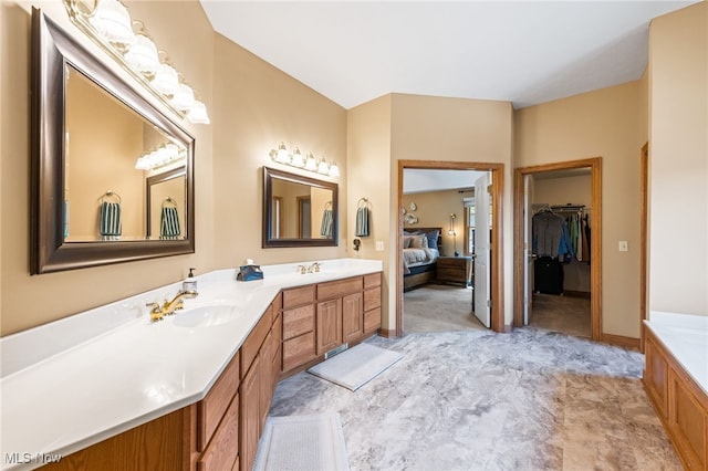 3519 Hawthorne Trl, Broadview Heights, OH 44147 - full bathroom featuring double vanity, ensuite bathroom, and a spacious closet