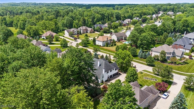 3519 Hawthorne Trl, Broadview Heights, OH 44147 - aerial perspective of suburban area featuring a forest