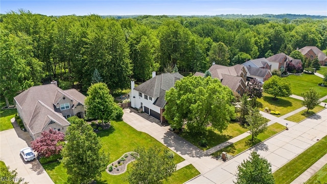 3519 Hawthorne Trl, Broadview Heights, OH 44147 - aerial view of residential area featuring a forest
