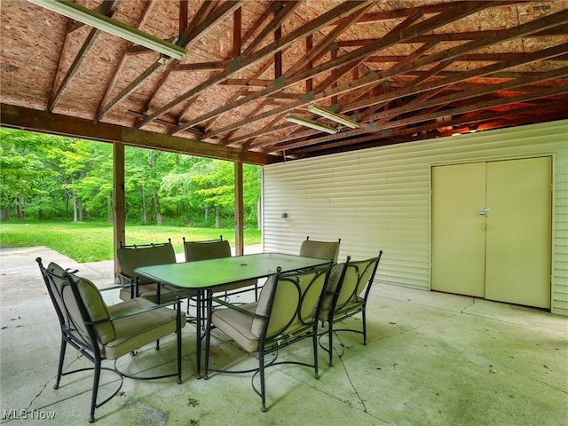 2526 Ashbrook Dr, Ashtabula, OH 44004 - view of patio / terrace featuring outdoor dining space