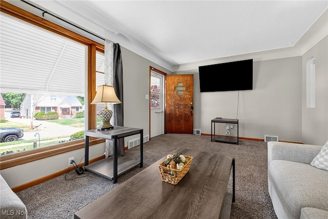 5077 Catherine St, Maple Heights, OH 44137 - carpeted living room with healthy amount of natural light