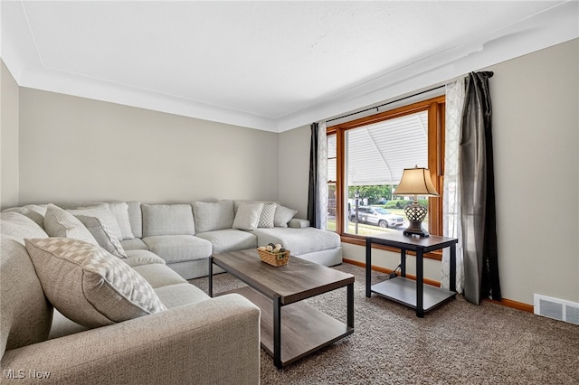 5077 Catherine St, Maple Heights, OH 44137 - carpeted living room featuring baseboards