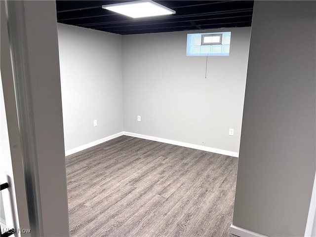 1760 Glenmount Ave, Akron, OH 44301 - basement featuring wood finished floors and baseboards