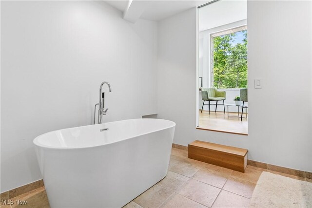 4 Valley Rdg, Farm, Hunting Valley, OH 44022 - full bathroom with a freestanding tub and baseboards