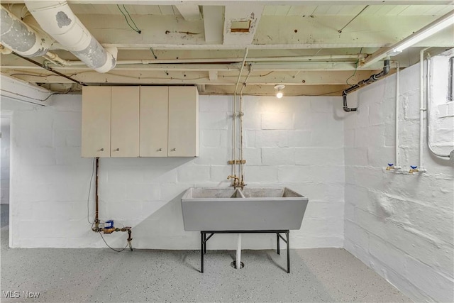 259 Marion Dr, Bedford, OH 44146 - unfinished below grade area featuring a sink