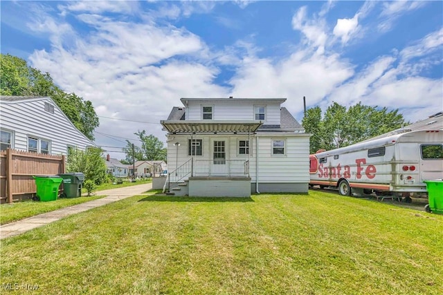 259 Marion Dr, Bedford, OH 44146 - rear view of property with covered porch and a shingled roof