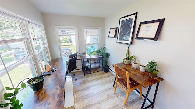 409 W Grant St, Kent, OH 44240 - home office with light wood-style flooring