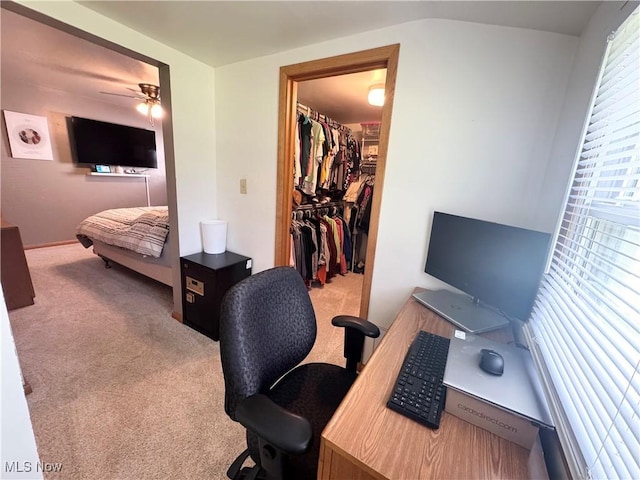 470 Geneva Ave, Struthers, OH 44471 - carpeted office featuring ceiling fan and baseboards