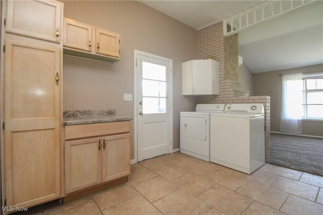 3886 Ascot Ct, Austintown, OH 44511 - laundry room with cabinet space and washer and dryer
