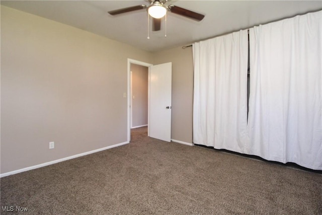 3886 Ascot Ct, Austintown, OH 44511 - unfurnished bedroom featuring carpet flooring and ceiling fan