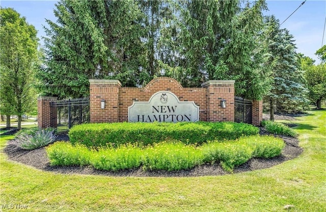 1435 Durham Dr, Broadview Heights, OH 44147 - community sign featuring a yard