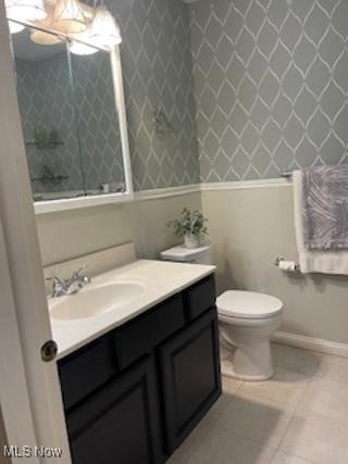 82 Silver Valley Blvd, Munroe Falls, OH 44262 - bathroom with vanity and tile patterned floors