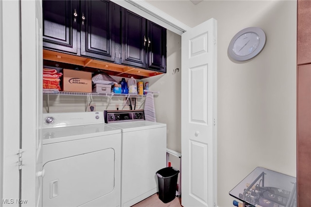 2910 N Bay Dr Unit L11, Westlake, OH 44145 - laundry room with cabinet space and washer and clothes dryer