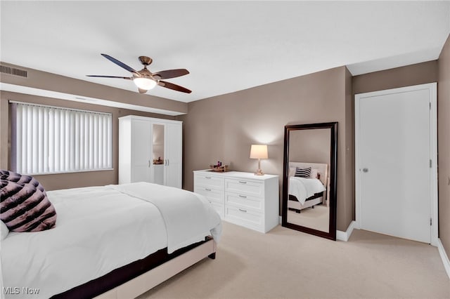 2910 N Bay Dr Unit L11, Westlake, OH 44145 - bedroom featuring light colored carpet and ceiling fan